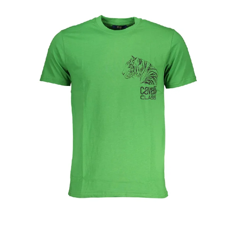 Men's Shirts with Pleated HemlinesCavalli Class  Cotton Men's T-Shirt