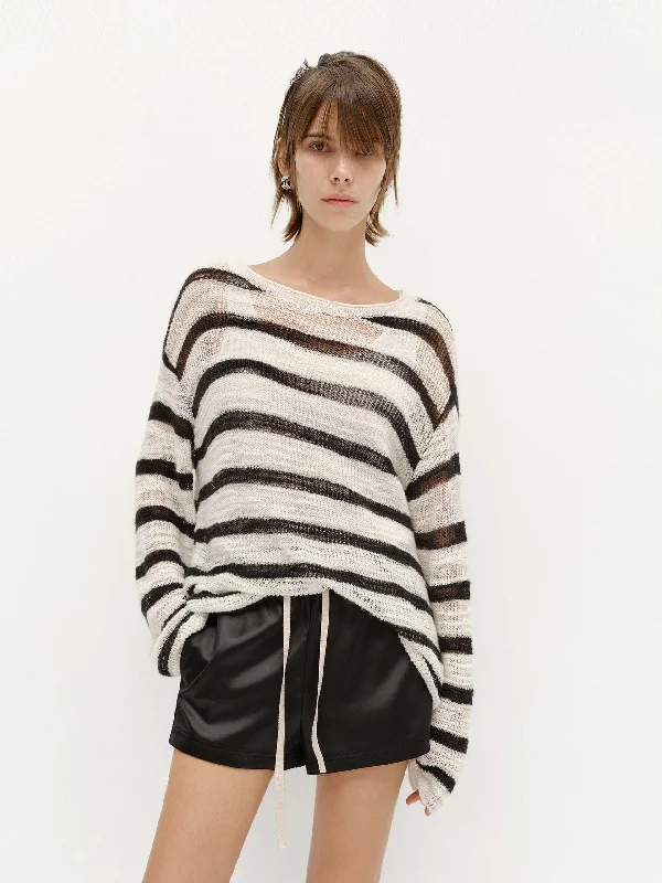 Lightweight Stripe Knit Sweater