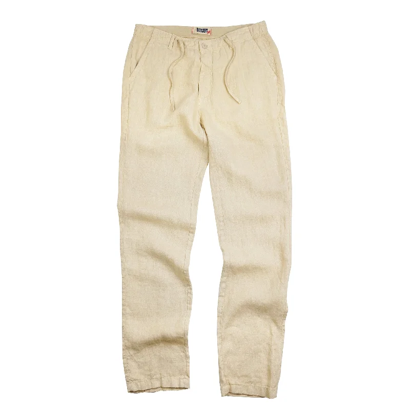 Men's Party Pants for a Fun Night OutKey West Beige Linen Pants