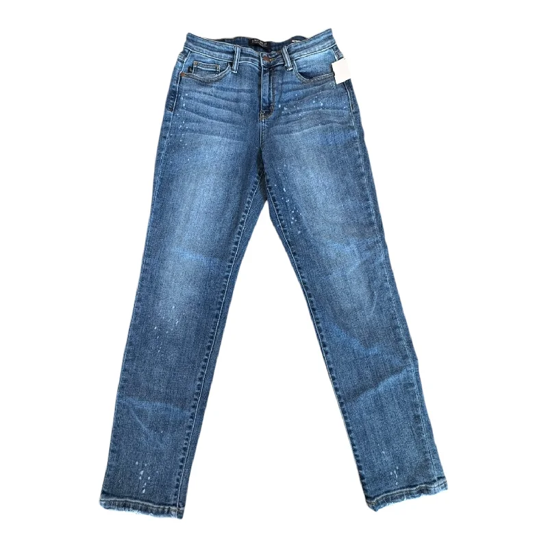 Novelty Trucker HatsJeans Boyfriend By Judy Blue In Blue Denim, Size:4