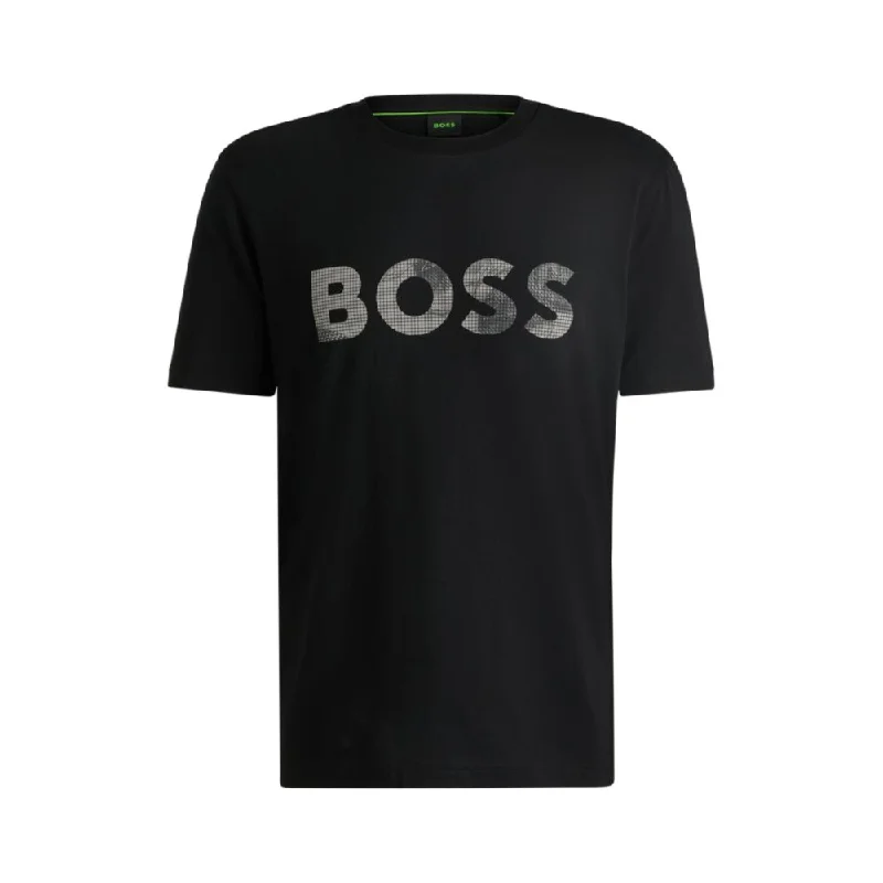 Men's Shirts with Convertible CollarsCotton-jersey T-shirt with logo print
