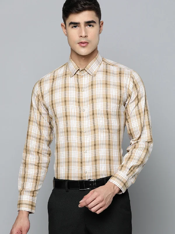 Men's Timeless Dress Shirts for Enduring StyleDENNISON Smart Regular Fit Tartan Checks Formal Shirt