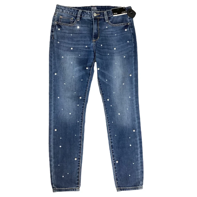 Unique Baseball CapsJeans Skinny By Ana In Blue Denim, Size: 6