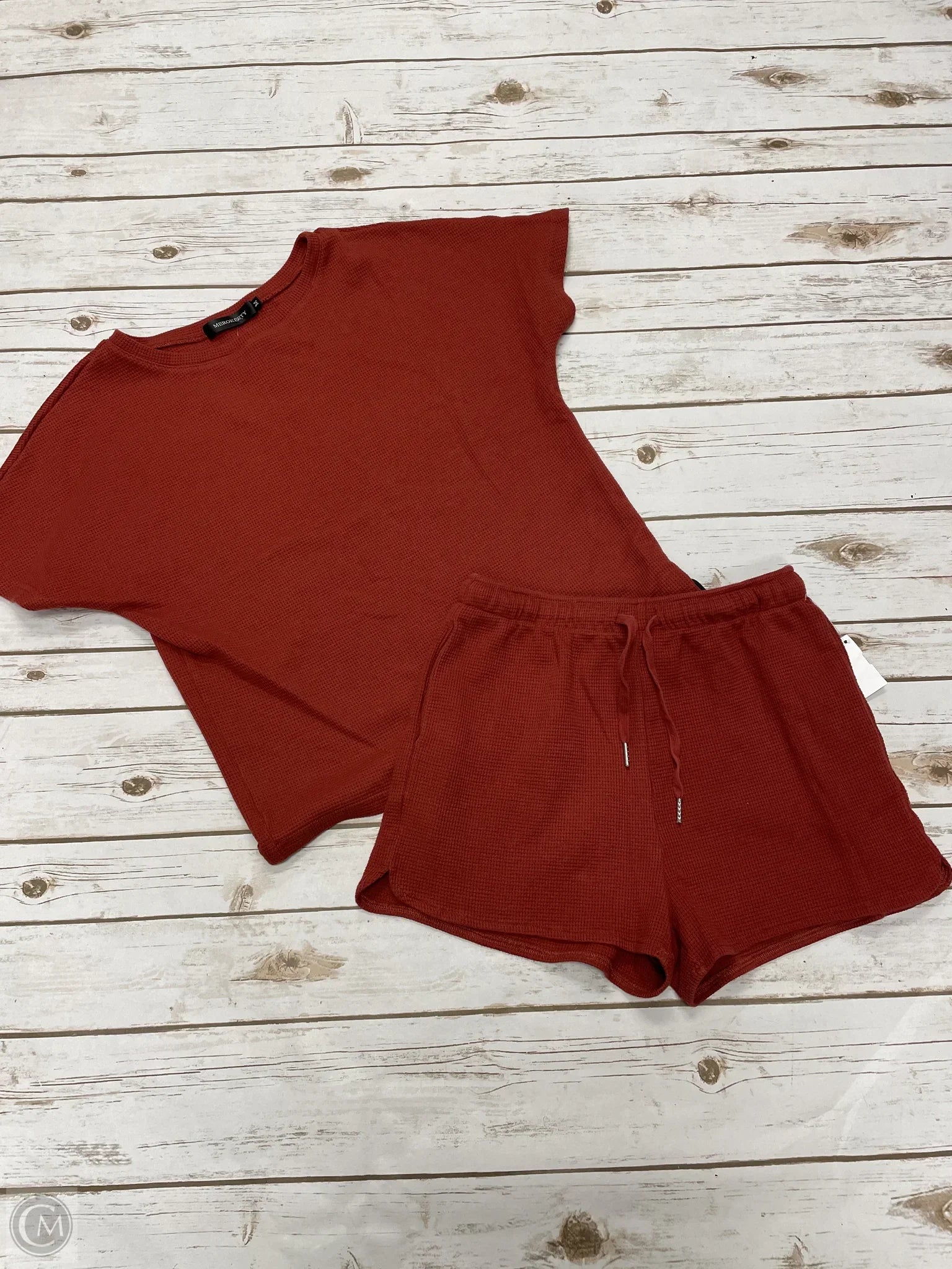 Men's Yoga Pants for FlexibilityShorts Set By Cmf In Red, Size: M