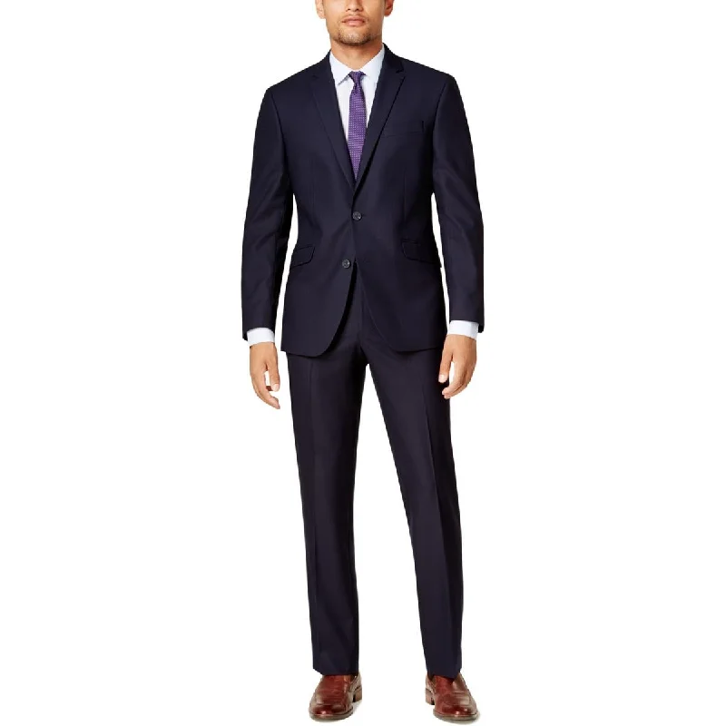 Mens 2 PC Wear to Work Two-Button Suit