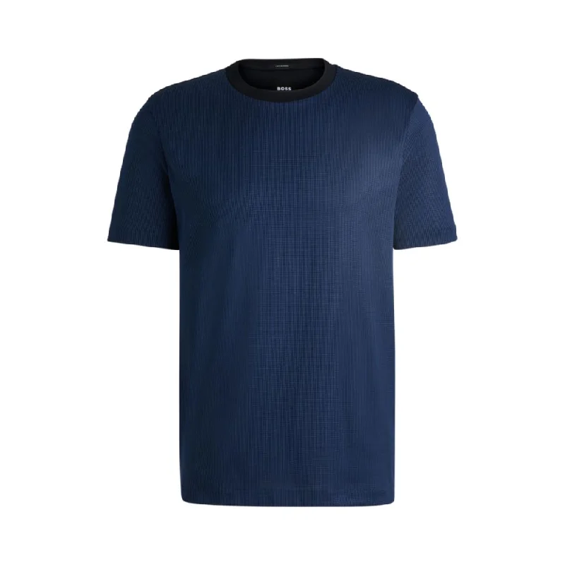 Men's Shirts with Hidden ButtonsRegular-fit T-shirt in structured cotton