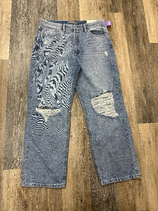 Wide-Brimmed Beach HatsJeans Straight By Just Usa In Blue Denim, Size: 14