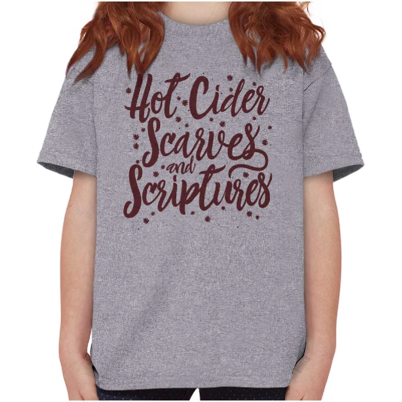 Men's Patterned Button-Down Shirts for Added InterestCider Scarves Scriptures Youth T Shirt
