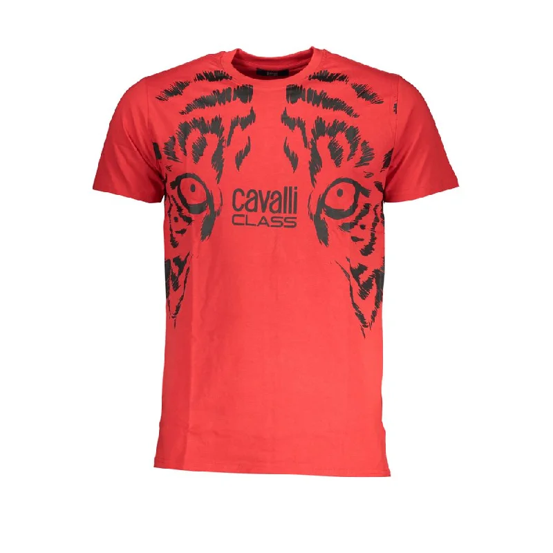 Men's Shirts with Contrast StitchingCavalli Class  Cotton Men's T-Shirt
