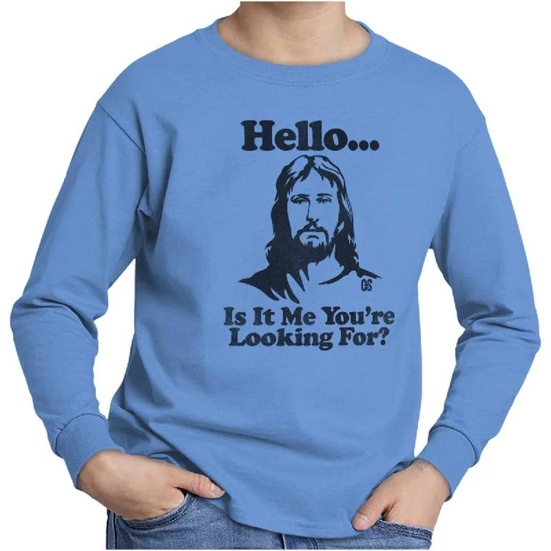 Men's Pattern-Clashing Shirts for Bold FashionJesus Richie Youth Long Sleeve T Shirt