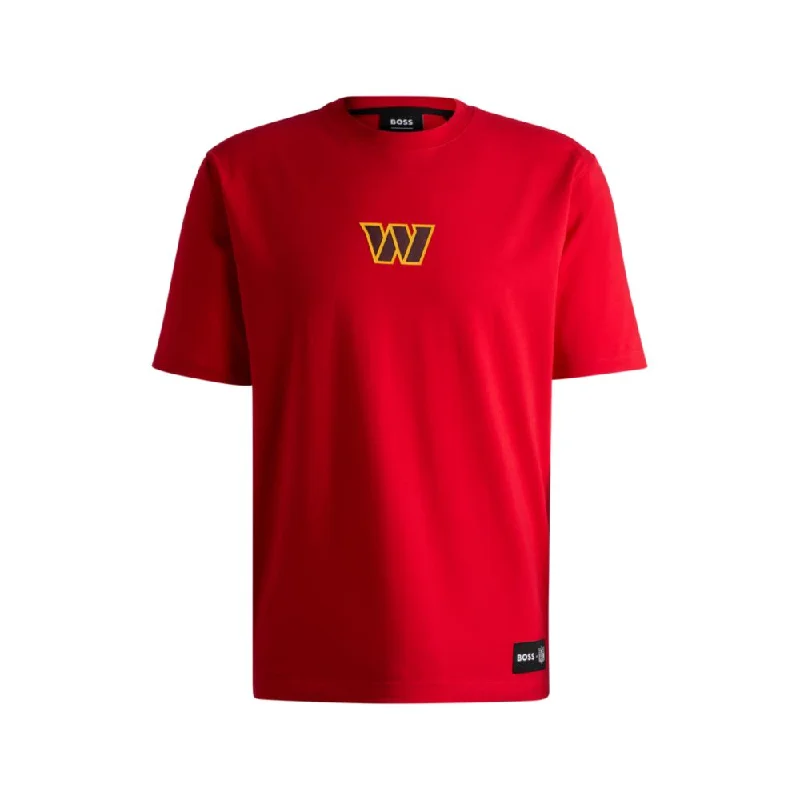 Men's Shirts with Convertible CollarsBOSS x NFL stretch-cotton T-shirt with special branding