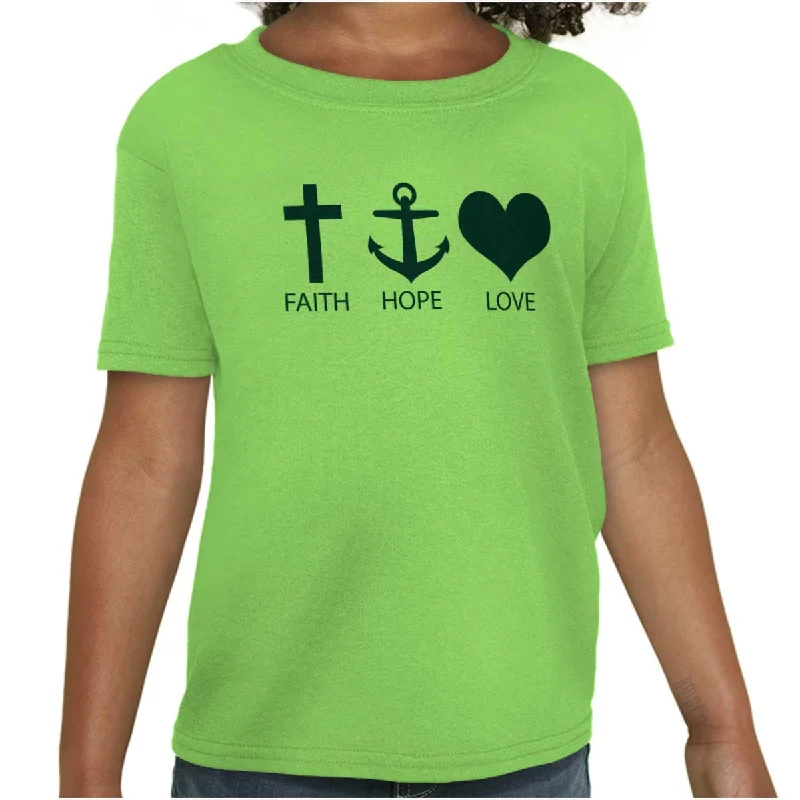 Men's Travel Shirts for Easy PackingFaith Anchor Love Youth T Shirt