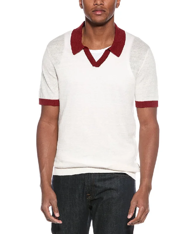 Onia Linen V-neck Shirt