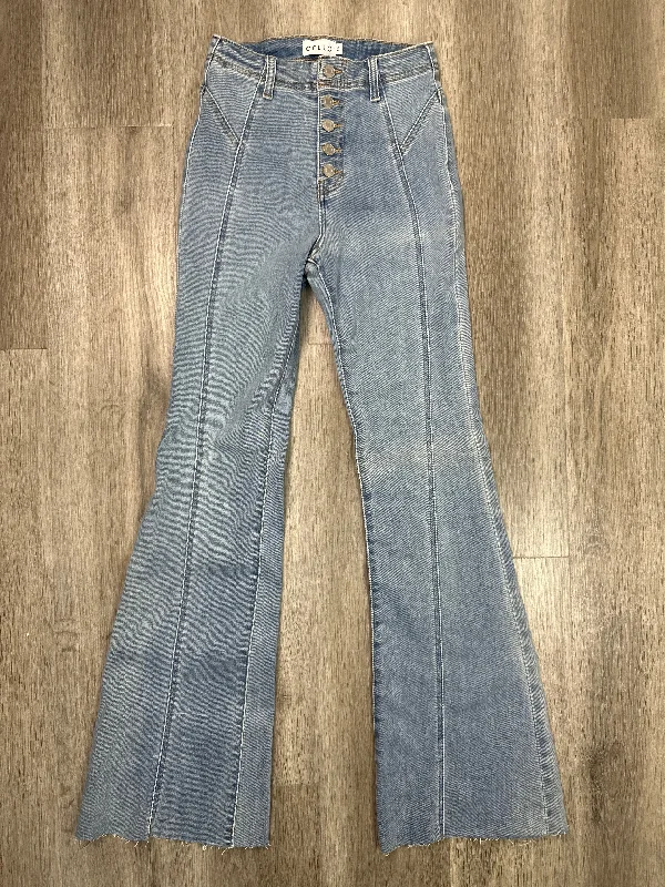 Cheap Winter HatsJeans Flared By CELLO In Blue Denim, Size: 0