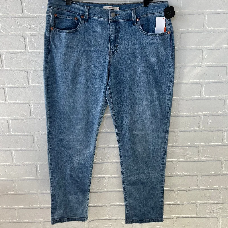 Adjustable Sun HatsJeans Boyfriend By Levis In Blue Denim, Size: 14