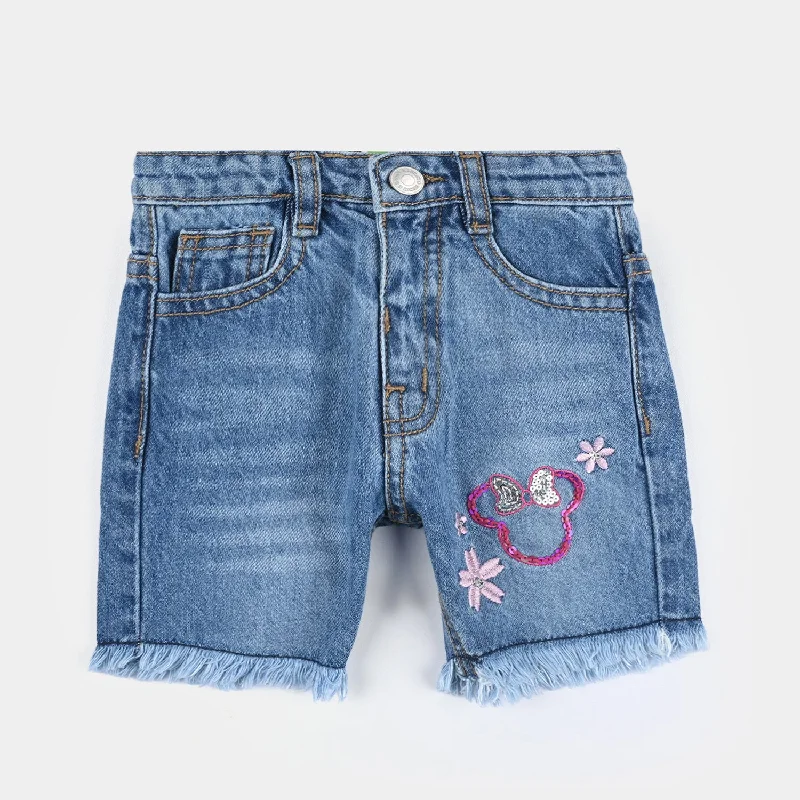 Men's Pants with Belt LoopsInfant Girls Denim Short-Light Blue