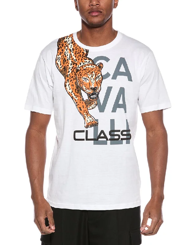 Men's Shirts with Contrast StitchingCavalli Class Graphic T-Shirt