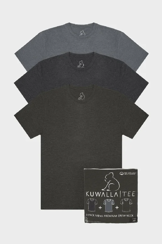 Men's Shirts with Pleated HemlinesSHADES OF CAMO CREW NECK TEES 3 PACK