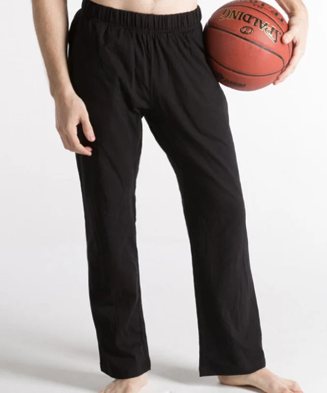 Men's Casual Pants for Everyday WearSLIM Fit, Short Men's Athletic Pants: Cotton Jersey- Black, Navy & Graphite - FINAL SALE