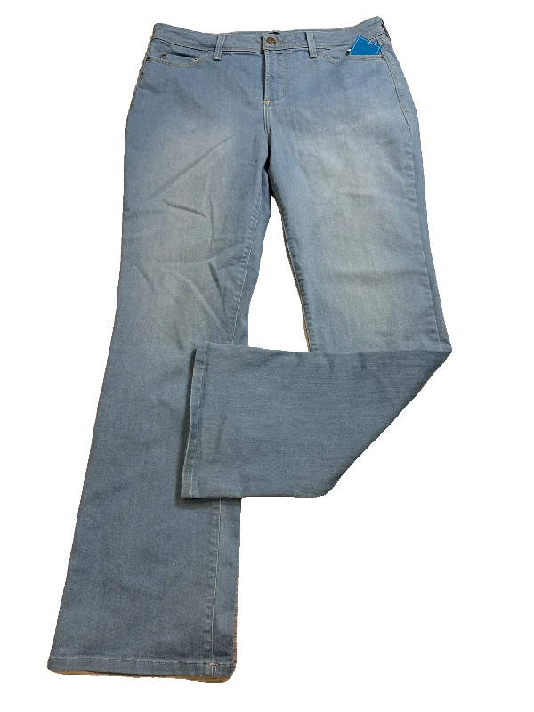 Female Straw HatsJeans Boot Cut By Not Your Daughters Jeans In Blue Denim, Size: 16