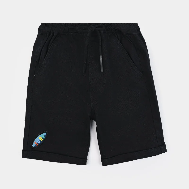 Men's Dress Pants for Special OccasionsBoys Cotton Twill Short Surf-BLACK