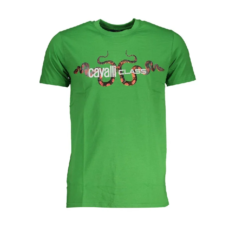 Men's Shirts with Tab CollarsCavalli Class  Cotton Men's T-Shirt