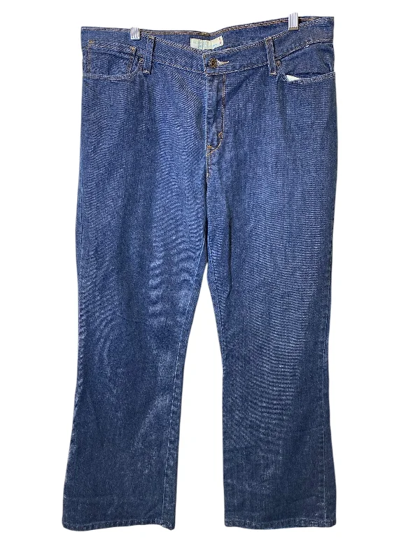 Relaxed Fisherman HatsJeans Wide Leg By Levis In Blue, Size: 16