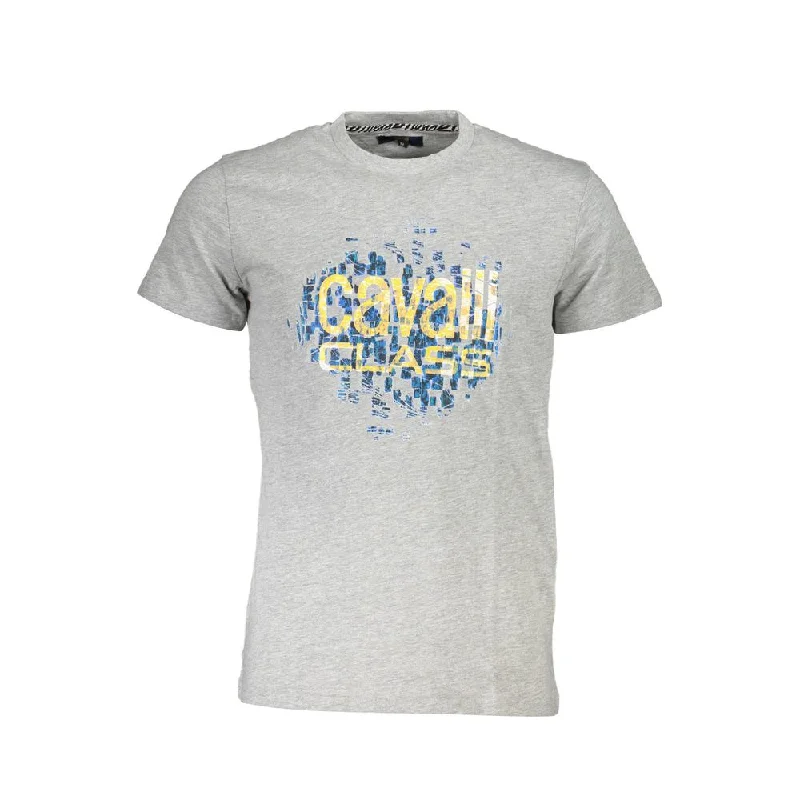 Men's Shirts with Plaid PatternsCavalli Class  Cotton Men's T-Shirt