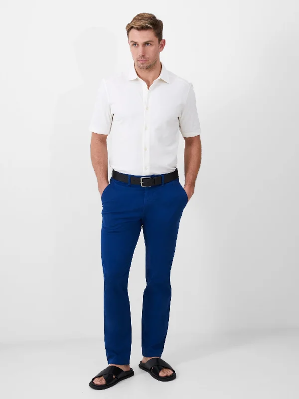 Men's Button-Fly Pants for a Traditional TouchStretch Chino Trousers