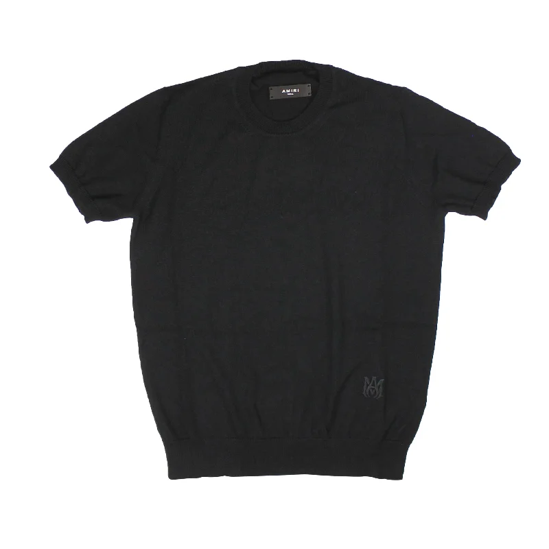 Men's Shirts with Animal PrintsAmiri Ma Embroidered Tee - Black