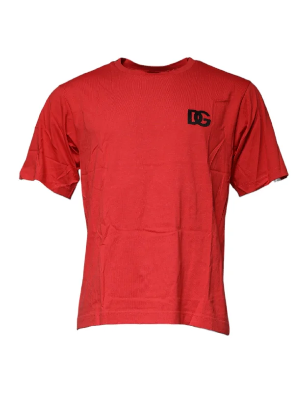 Men's Shirts for CampingDolce & Gabbana  DG Logo Cotton Crew Neck Men's T-shirt