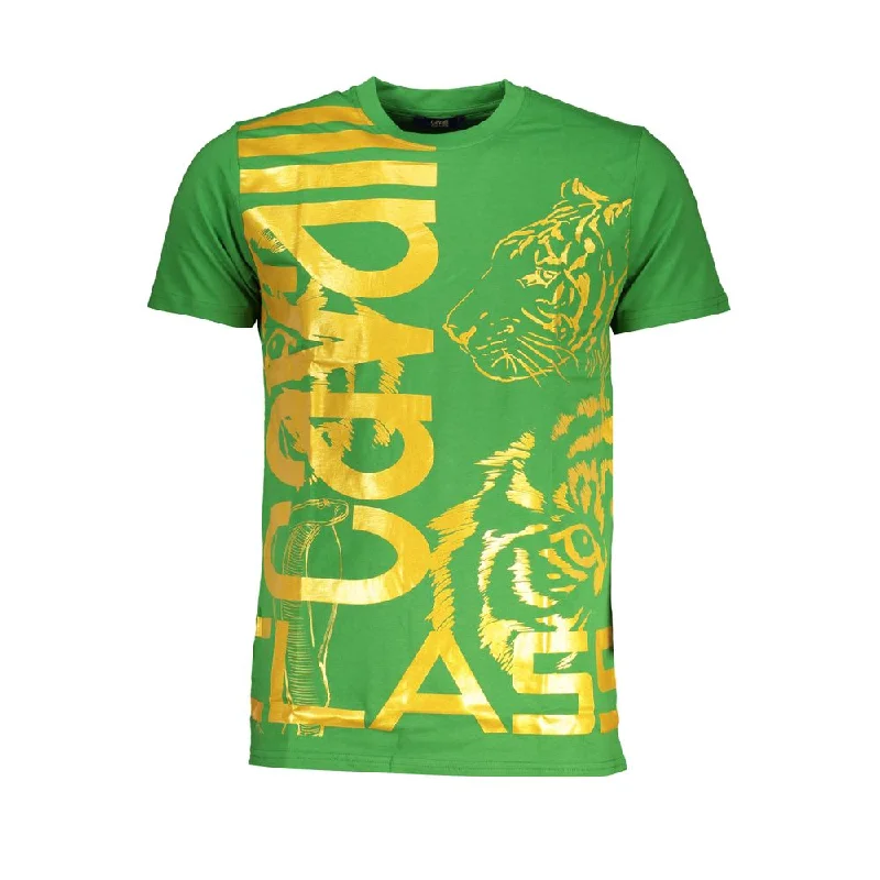 Men's Shirts with Embellished CollarsCavalli Class  Cotton Men's T-Shirt