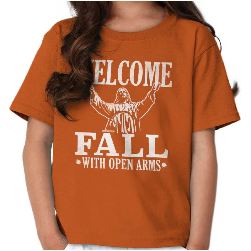 Men's Pattern-Play Shirts for a Fun TwistWelcome Fall Youth T Shirt