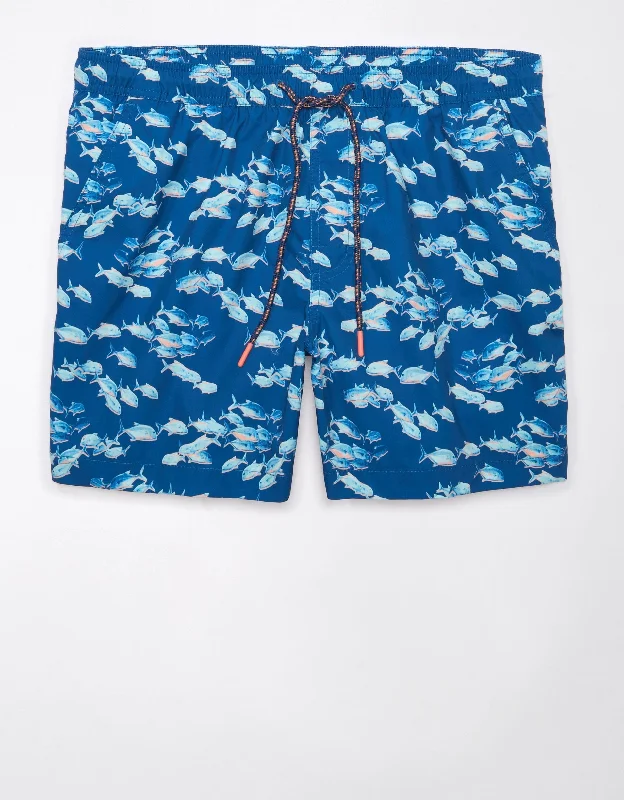 Men's Pants with SuspendersAE Fish Flex 5" Swim Trunk