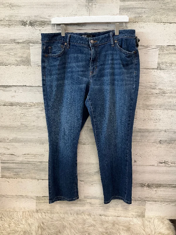 Quilted Beanies for Cold WeatherJeans Straight By Simply Vera In Blue Denim, Size: 16
