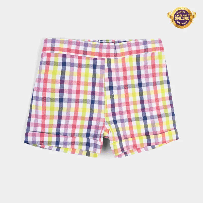 Men's Patterned Pants with ChecksGirls PC Short Multi Check-Multi