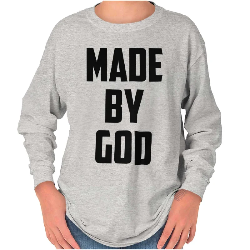Men's Button-Down Collar Shirts for Staying PolishedMade by Lord God Youth Long Sleeve T Shirt