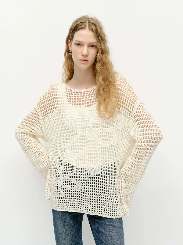 Crochet Cotton Sweater