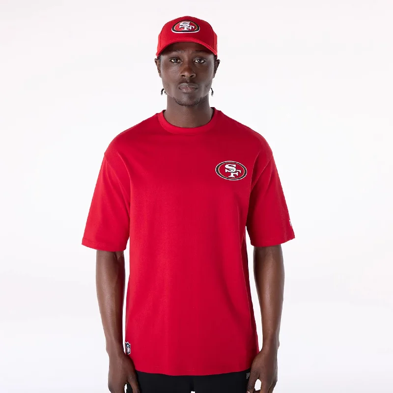 Men's Shirts with Pleated HemlinesSan Francisco 49ers NFL Graphic Red T-Shirt