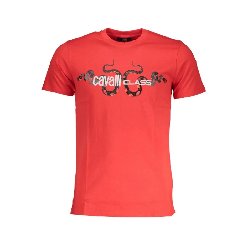 Men's Shirts with Belt LoopsCavalli Class  Cotton Men's T-Shirt