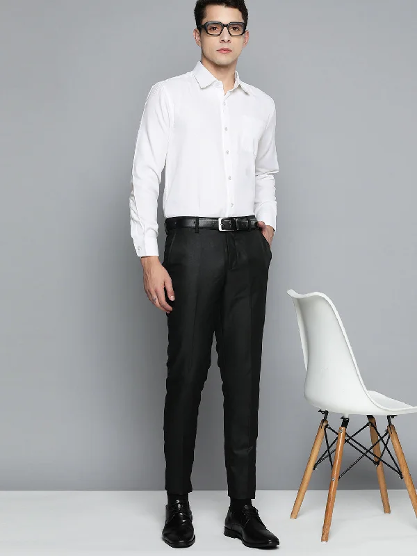 Men's Camping Shirts for Outdoor AdventuresDENNISON Men White Smart Formal Shirt
