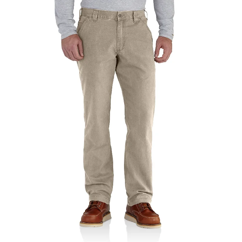 Men's Twill Pants for a Dressy LookCarhartt Men's Rugged Flex® Rigby Dungaree_Tan