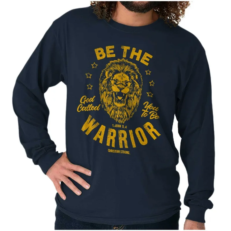 Men's Regular-Fit Shirts for a Classic FitBe the Warrior Lion Long Sleeve T Shirt