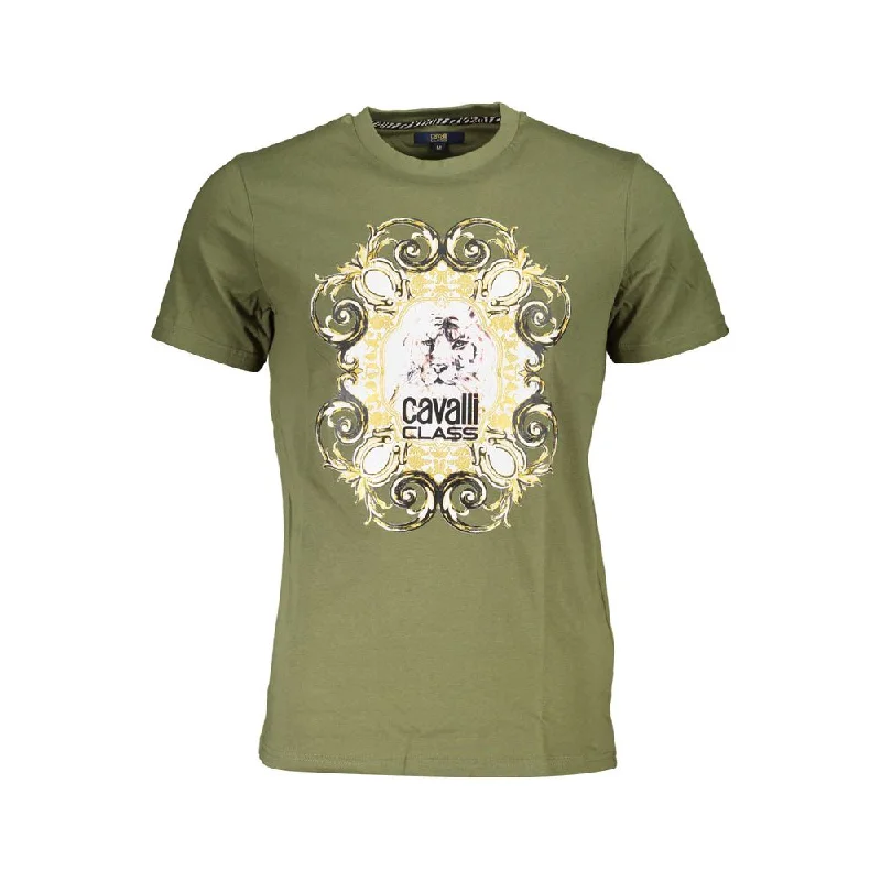 Men's Shirts with Graphic PrintsCavalli Class  Cotton Men's T-Shirt
