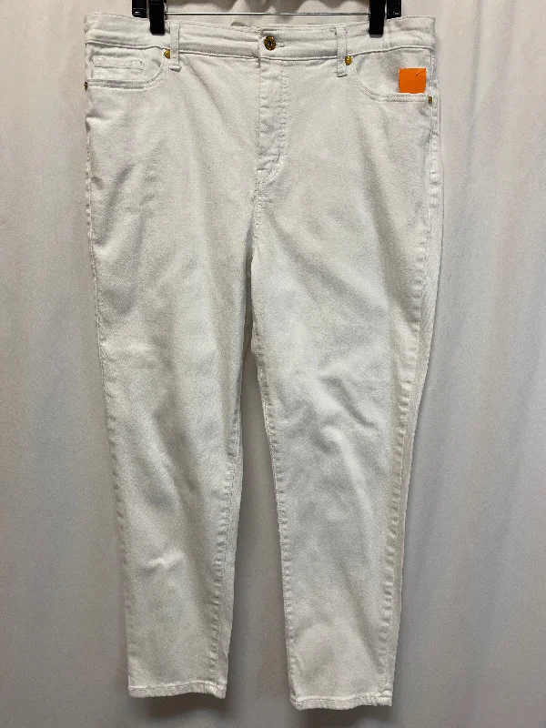 Men's Fedora HatsJeans Skinny By Anne Klein In White, Size: 16