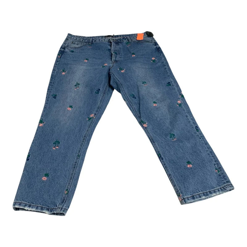 Summer Bucket CapsJeans Straight By Long Tall Sally In Blue Denim, Size: 16