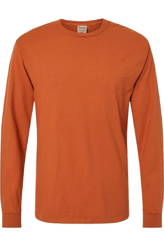 Men's Shirts with Snap ButtonsComfortWash by Hanes Garment-Dyed Long Sleeve T-Shirt