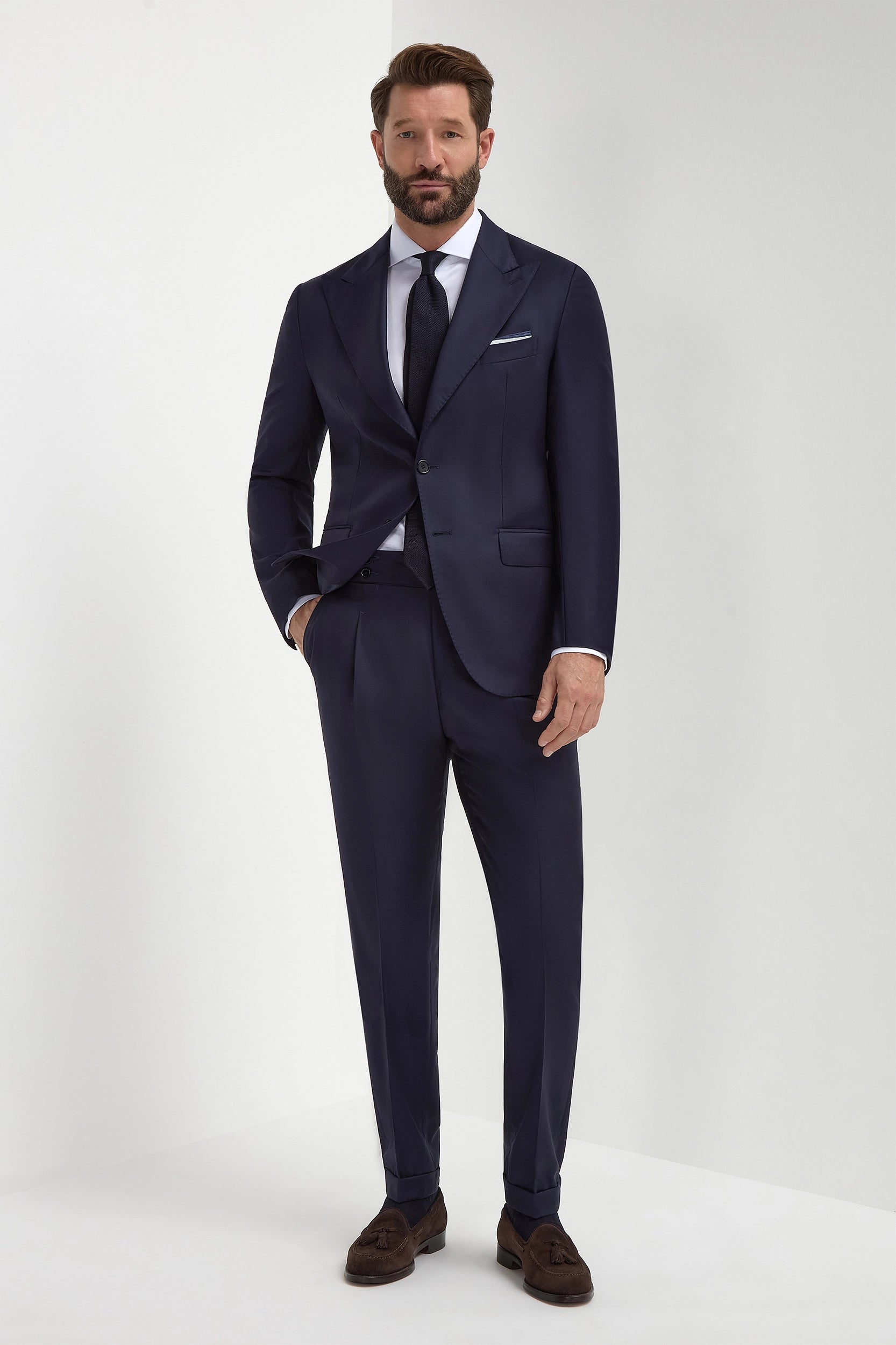 Blue Soragna suit - Made in Italy