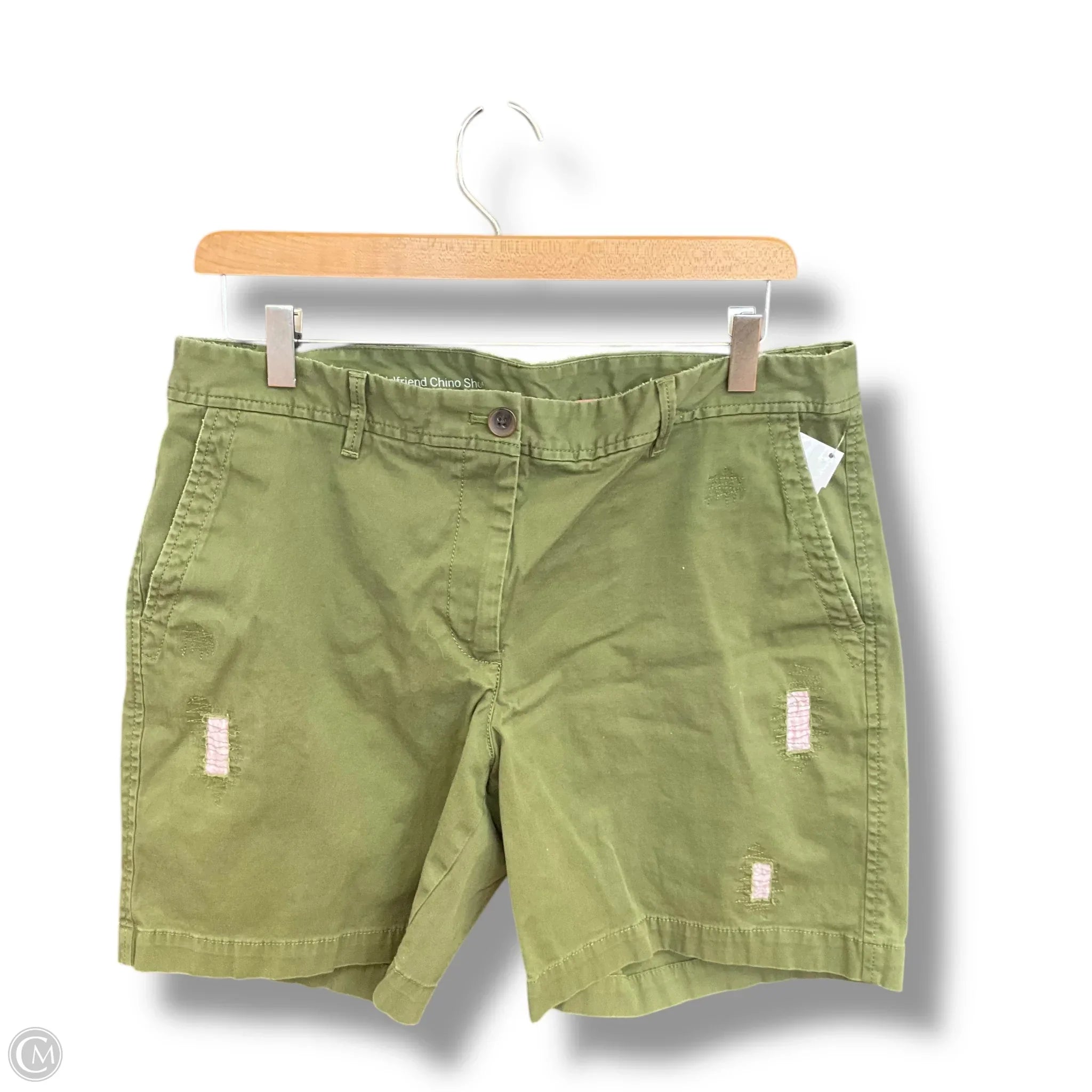 Men's Pants with Button-CuffsShorts By Talbots In Green, Size: 12