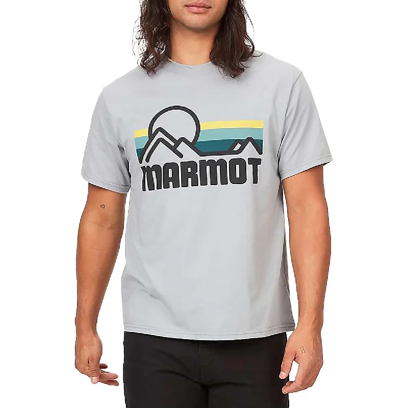 Men's Shirts with Elastic WaistbandsMens Logo Cotton Graphic T-Shirt